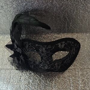 Chic Black Lace Masquerade Mask